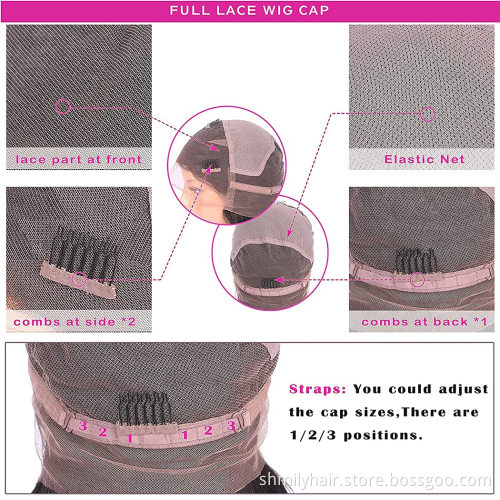 Wholesale Mink Cuticle Aligned Hair Double Drawn Human Hair Wig Glueless Front Full Lace Wig Human Hair For Black Women